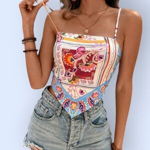 Summer Top- Unique  Asymmmetrical Design